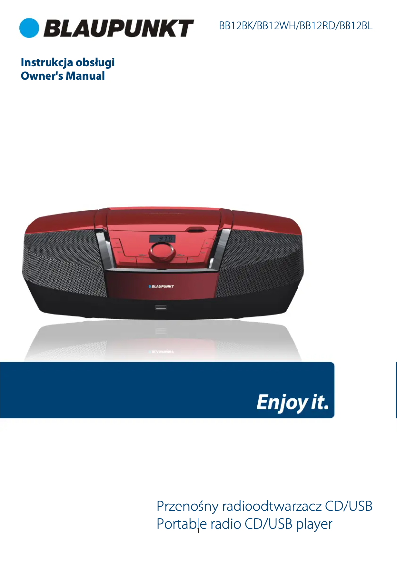 Page n°1 - Manuel utilisateur Blaupunkt BB12BK