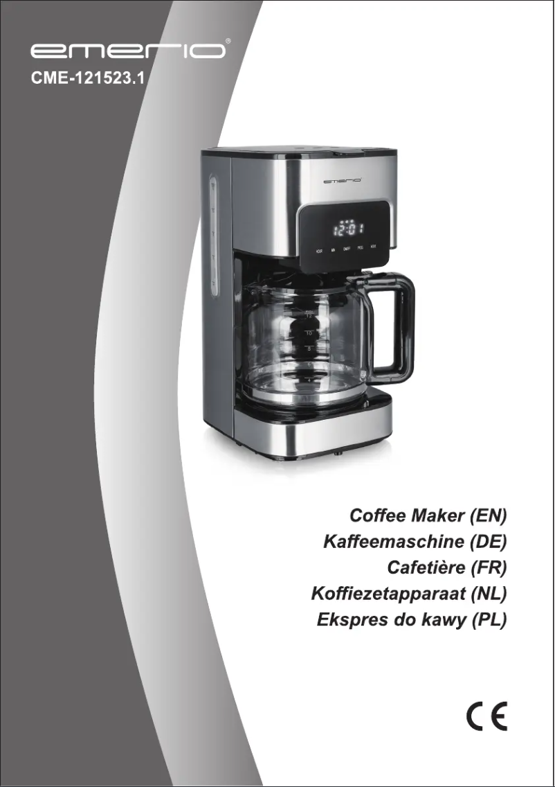 Image de la première page du manuel de l'appareil CME-121523