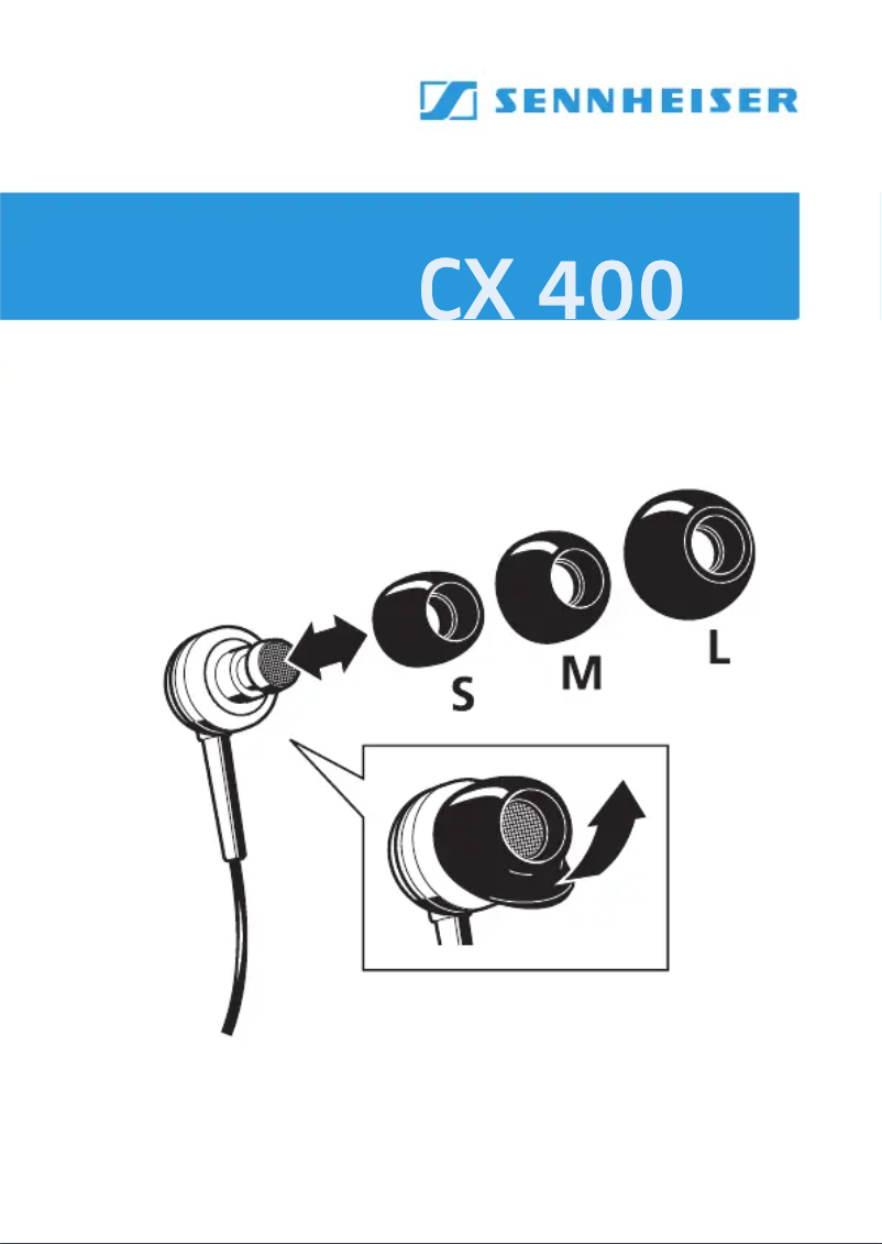Page n°1 - Manuel utilisateur Sennheiser CX 400