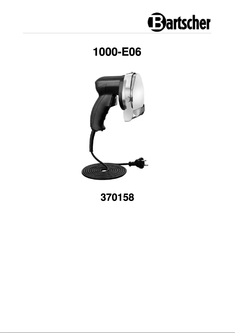 Image de la première page du manuel de l'appareil 1000-E06