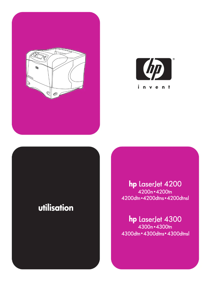Page n°1 - Manuel utilisateur HP LaserJet 4200