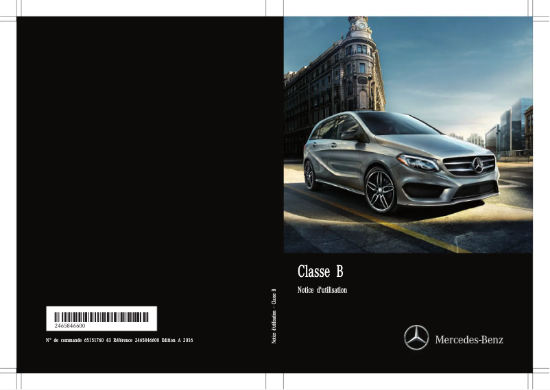 Page 1 de la notice Manuel utilisateur Mercedes-Benz B-Class (2016)