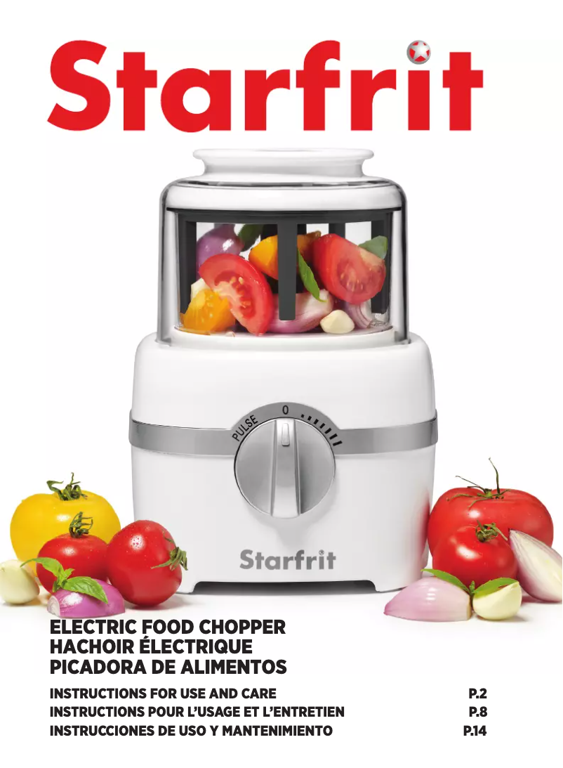 Page n°1 - Manuel utilisateur Starfrit 024220-002-0000