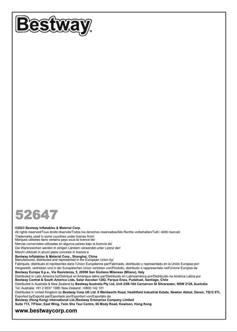 Image de la première page du manuel de l'appareil 52647