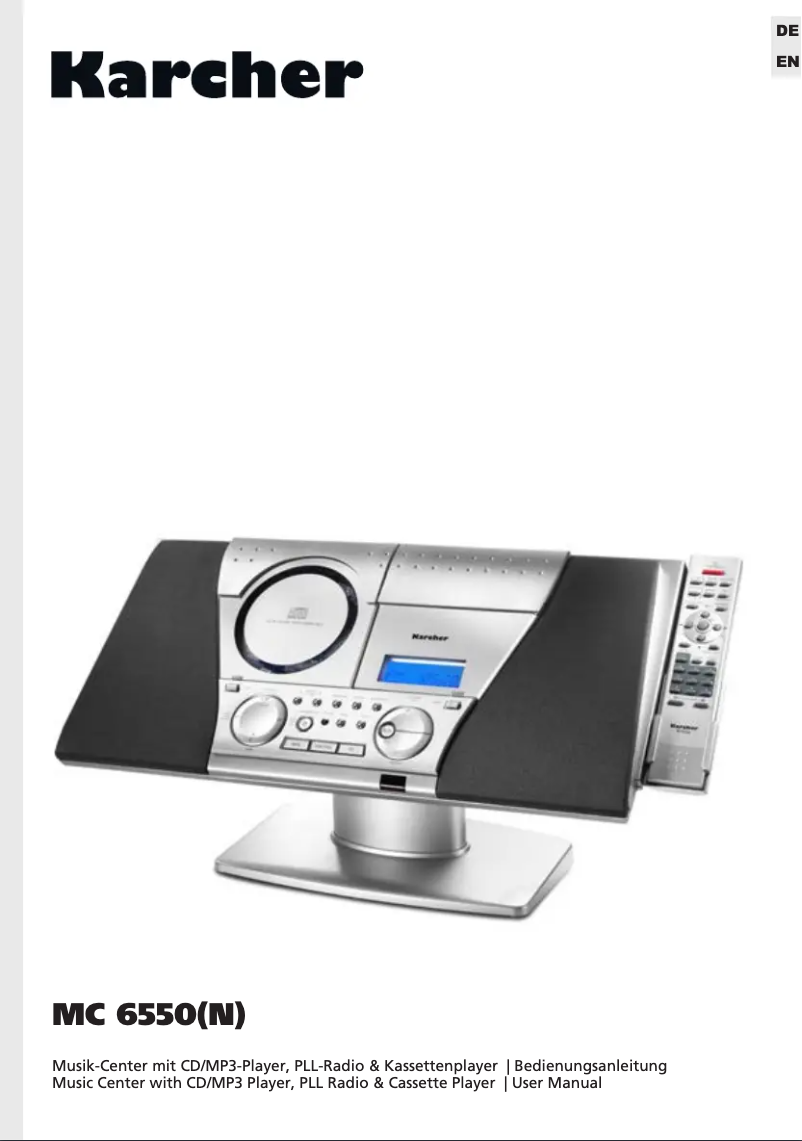 Page n°1 - Manuel utilisateur Kärcher MC 6550(N)