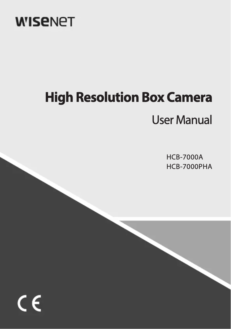 Image de la première page du manuel de l'appareil HCB-7000PHA