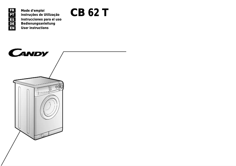 Page n°1 - Manuel utilisateur Candy LB CB 62 T