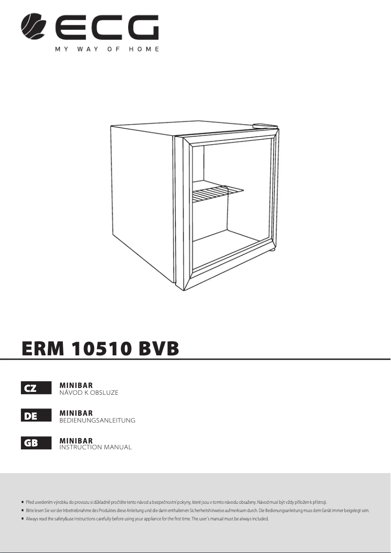 Image de la première page du manuel de l'appareil ERM 10510 BVB