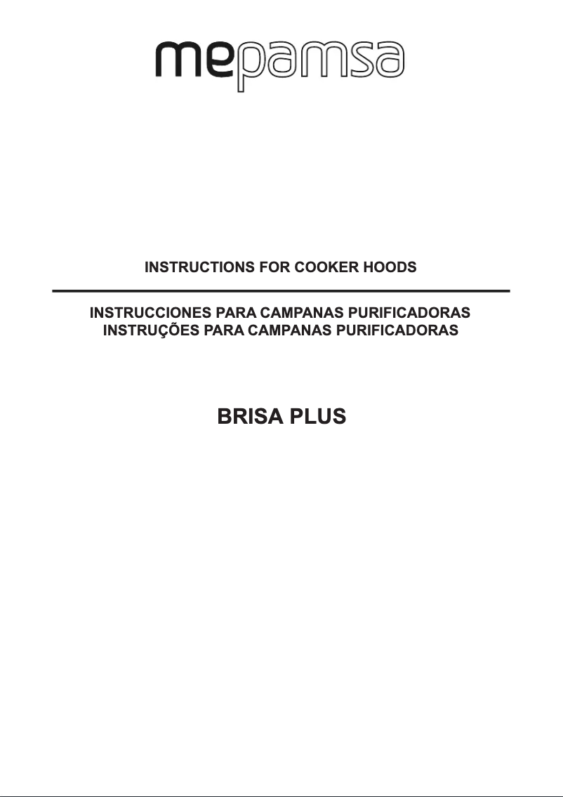 Image de la première page du manuel de l'appareil Brisa Plus X 60