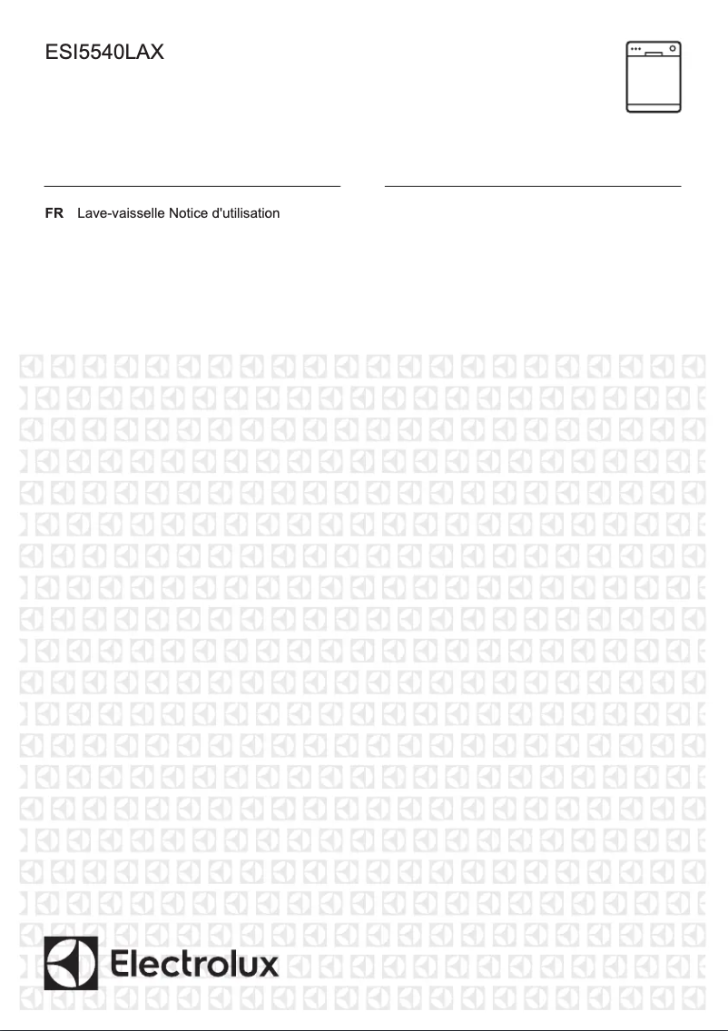 Image de la première page du manuel de l'appareil ESI5540LAX