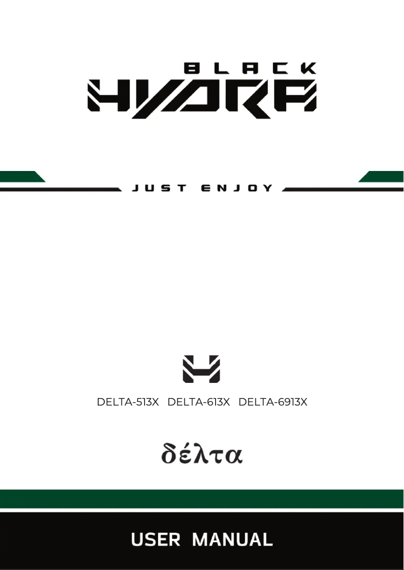 Page n°1 - Manuel utilisateur Black Hydra Delta 613X