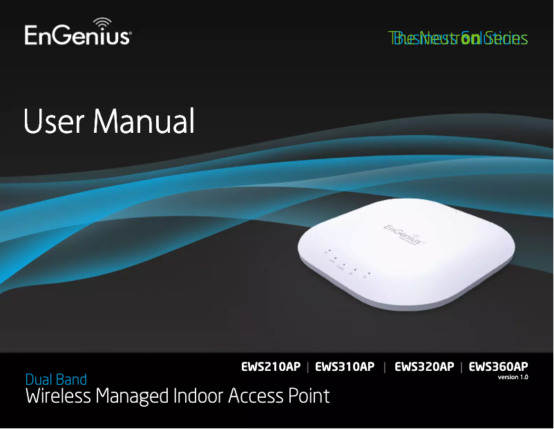 Image de la première page du manuel de l'appareil EWS210AP