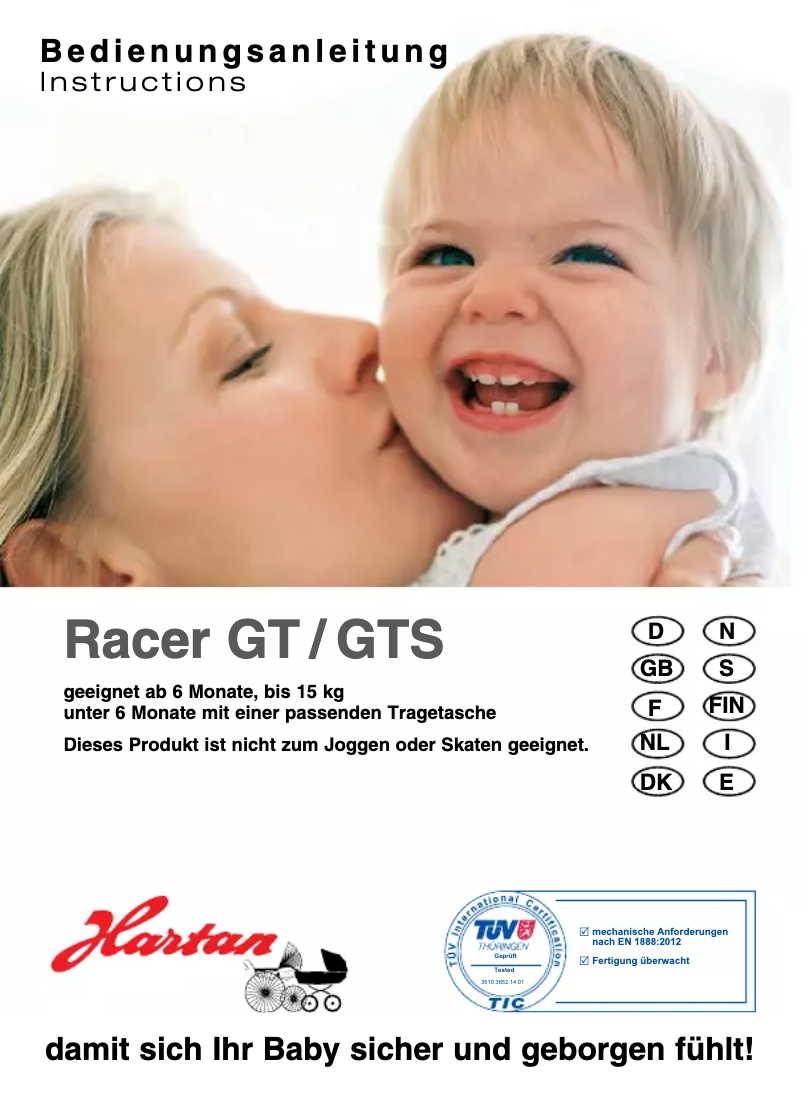 Page n°1 - Manuel utilisateur Hartan Racer GT