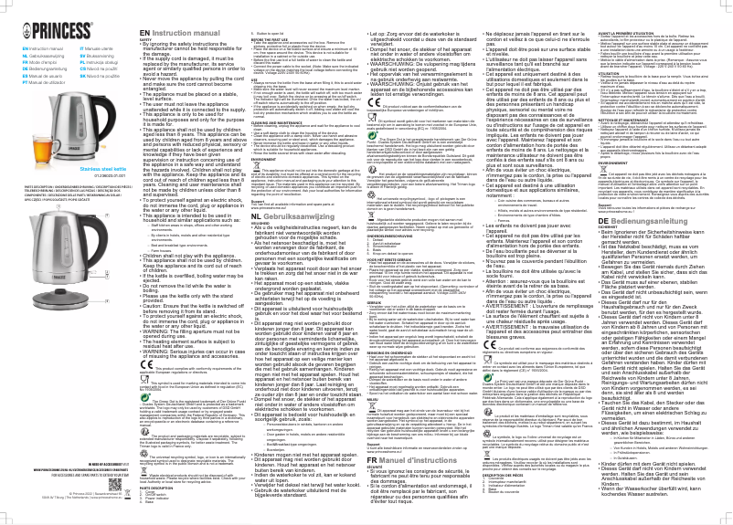 Page n°1 - Manuel utilisateur Princess 236023