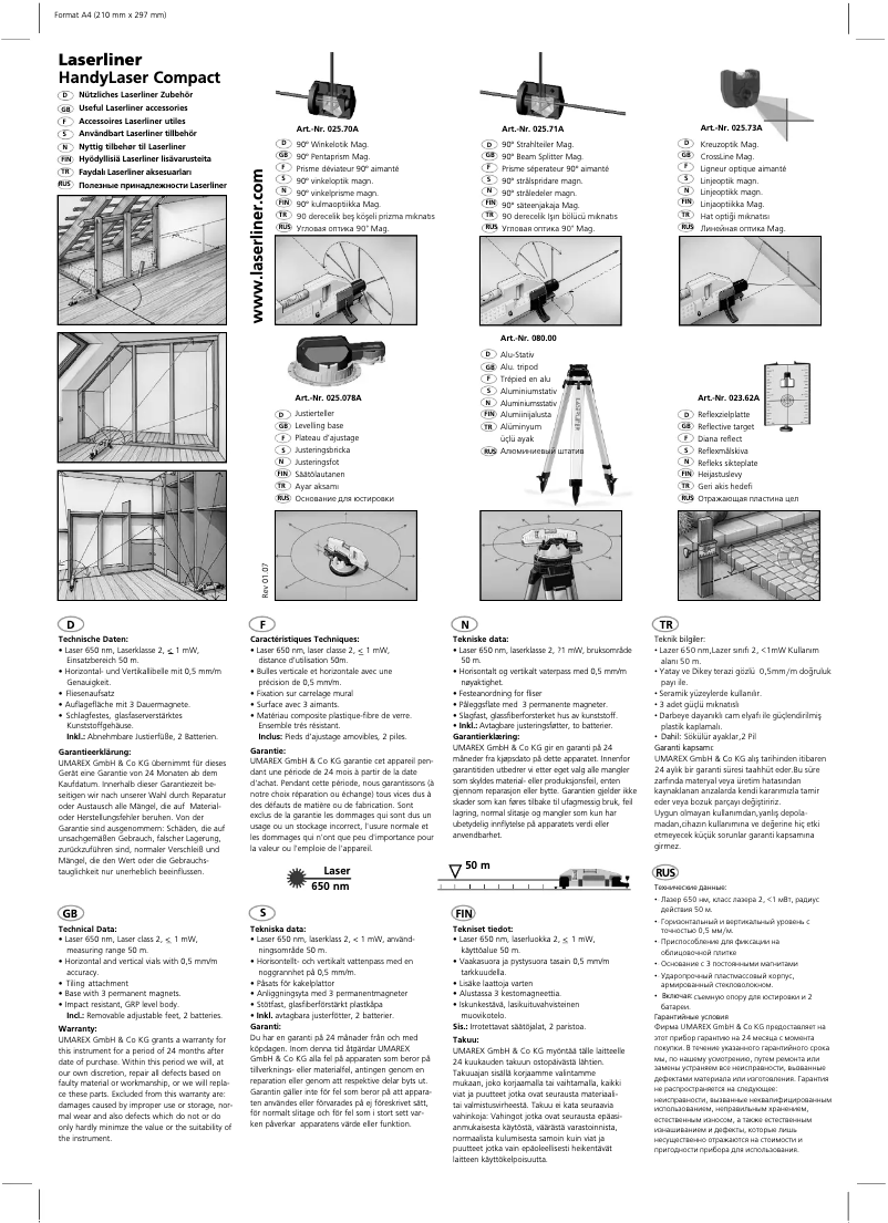 Image de la première page du manuel de l'appareil 025.70A