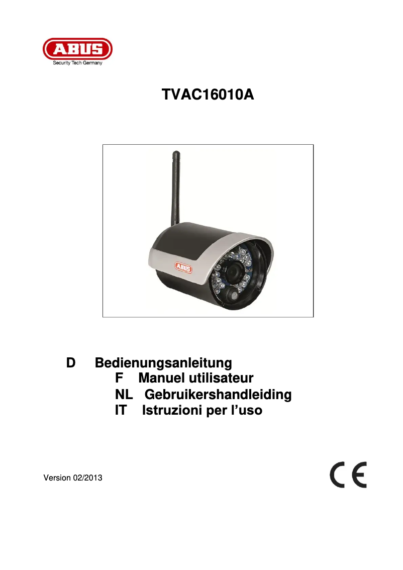 Page n°1 - Manuel utilisateur Abus TVAC16010A
