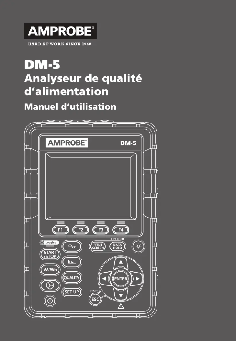 Image de la première page du manuel de l'appareil DM-5