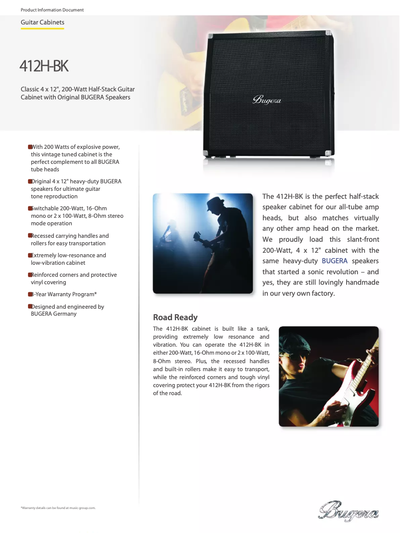 Image de la première page du manuel de l'appareil 412H-BK