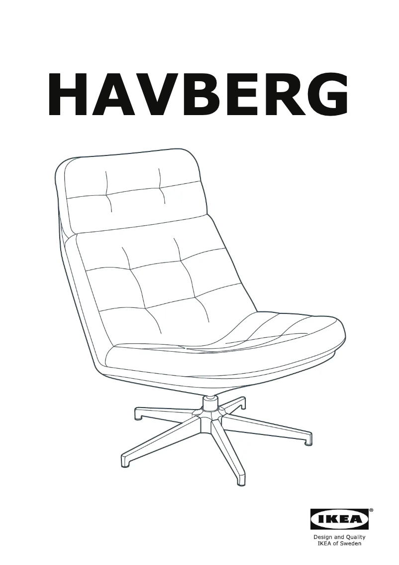 Página 1 del manual Manual de usuario Ikea HAVBERG 705.316.56