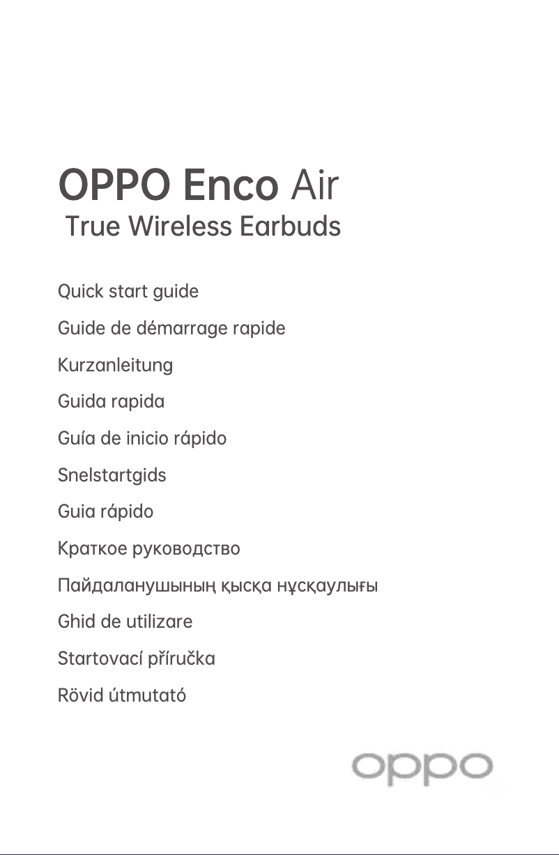 Page 1 de la notice Manuel utilisateur Oppo Enco Air