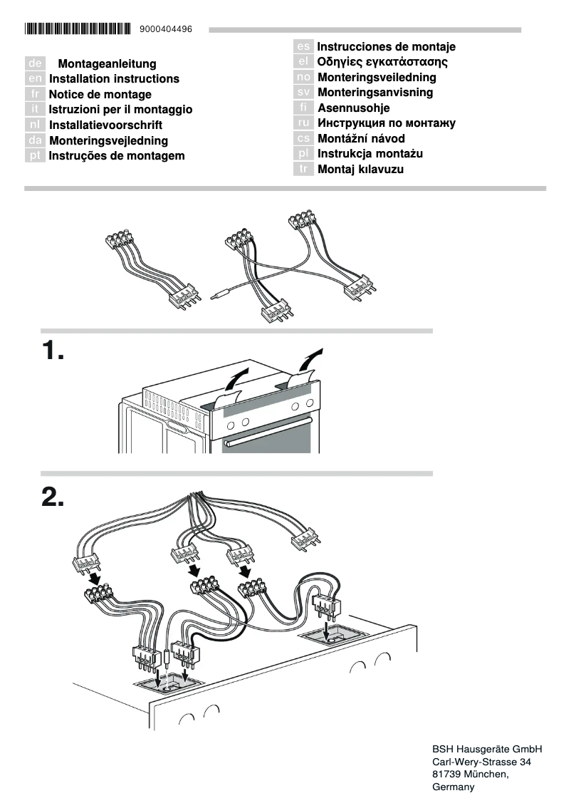 Page n°1 - Manuel utilisateur Bosch HEZ391002