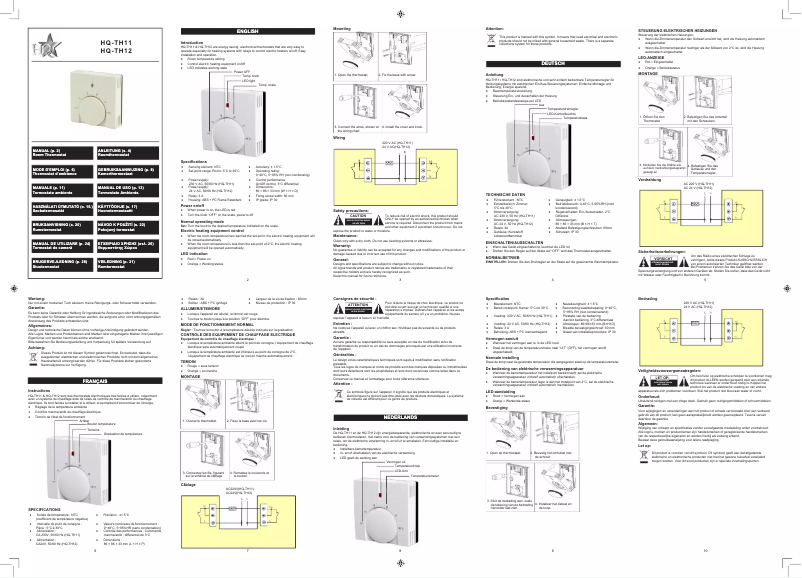 Page 1 de la notice Manuel utilisateur HQ TH11