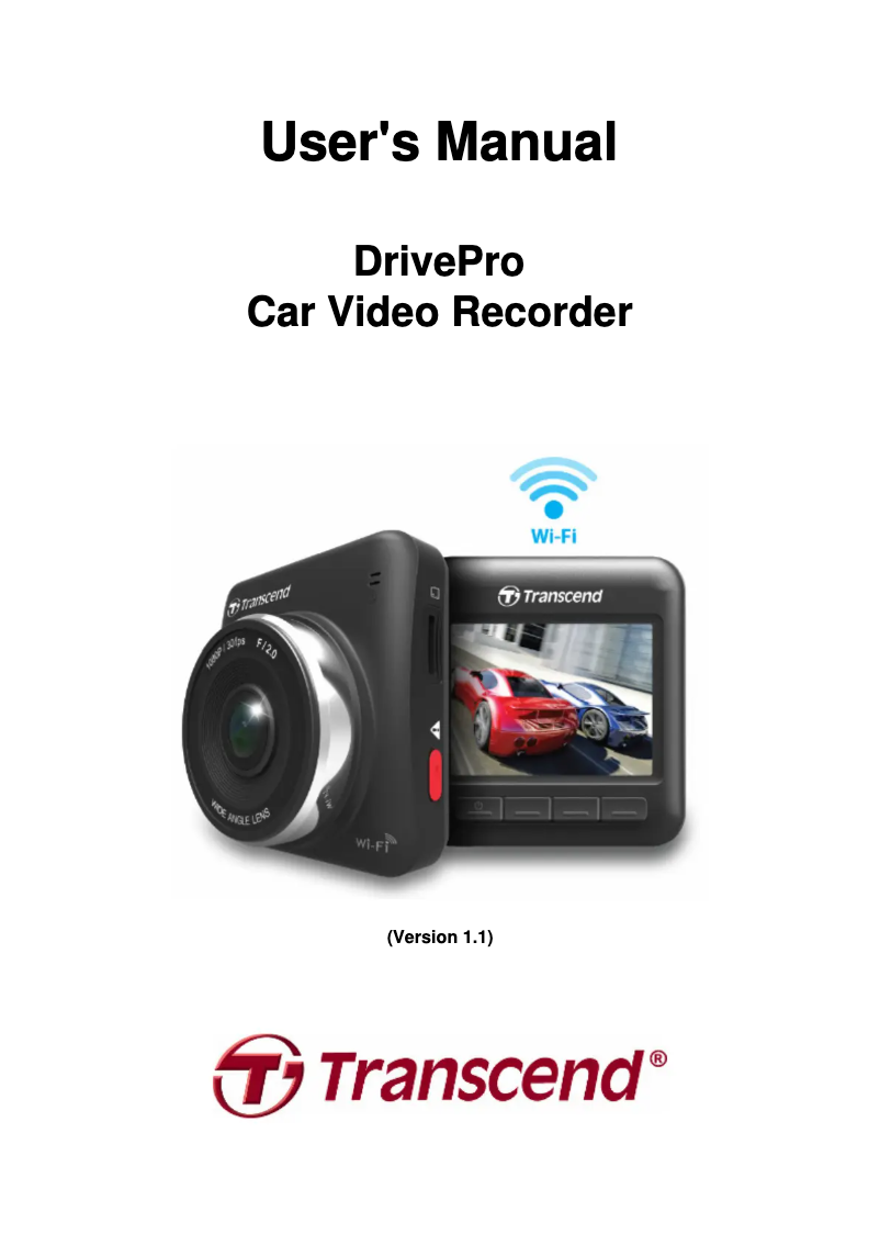 Image de la première page du manuel de l'appareil DRIVEPRO 200