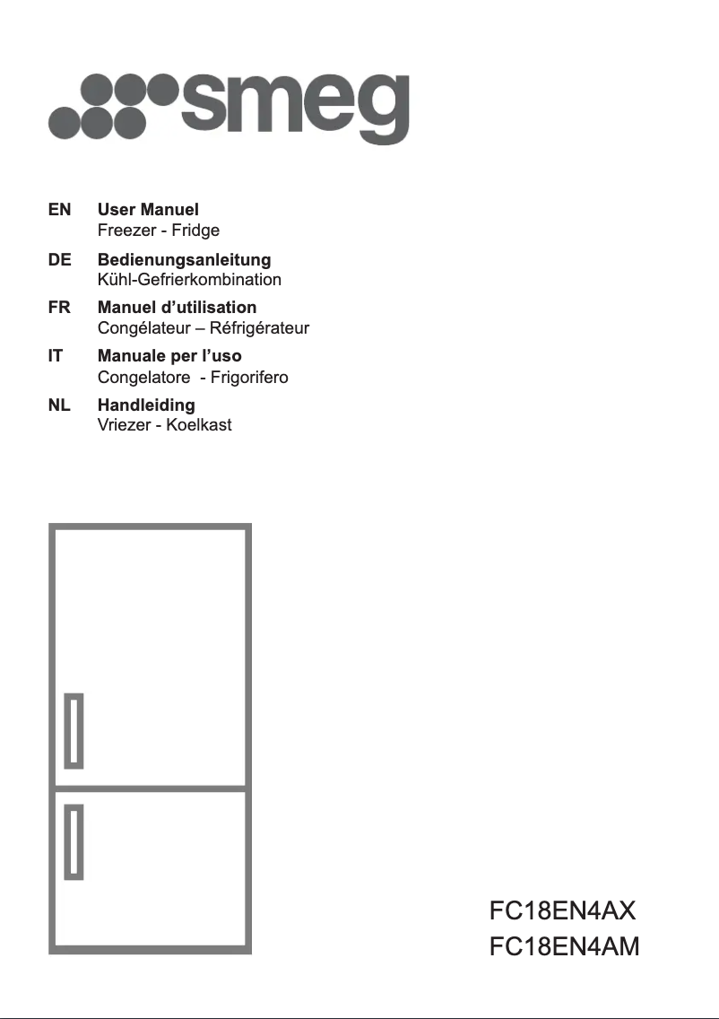 Page 1 de la notice Manuel utilisateur Smeg FC18EN4AM