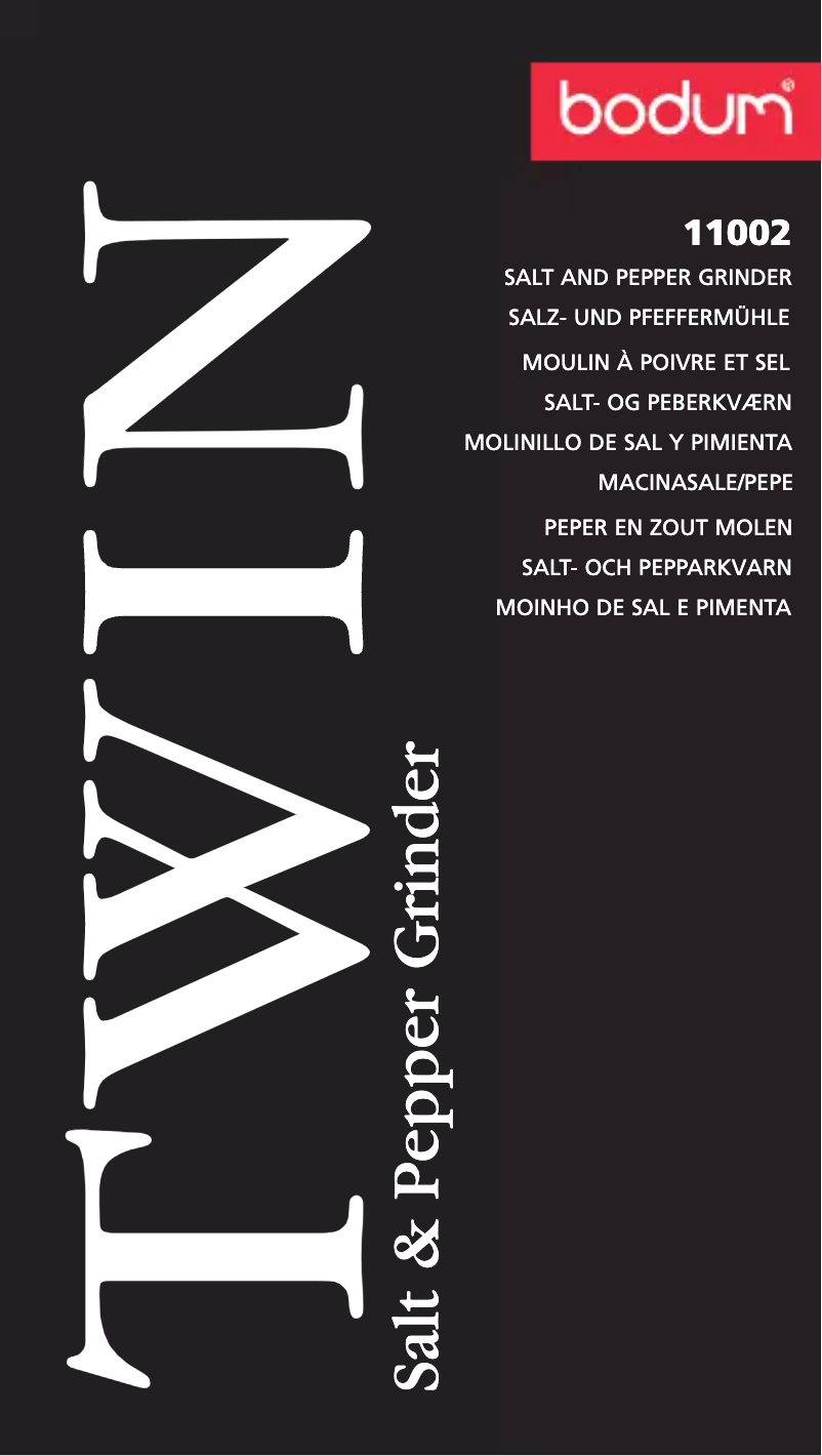 Page 1 de la notice Manuel utilisateur Bodum Twin 11002