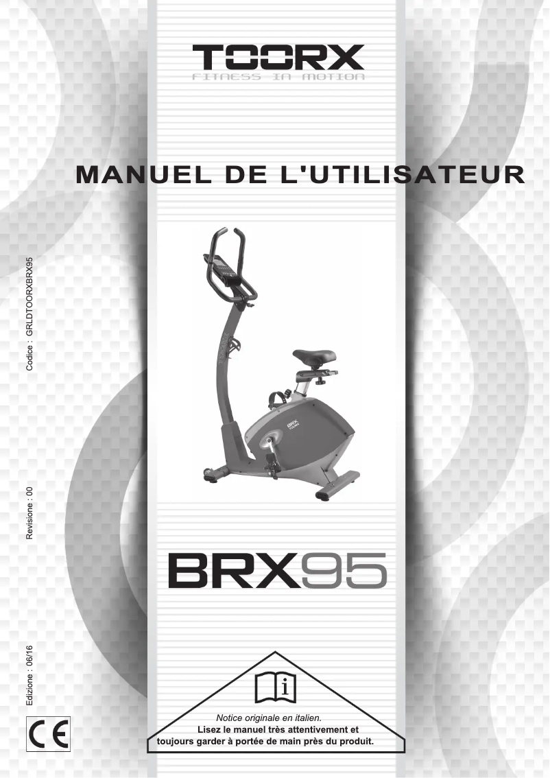 Page 1 de la notice Manuel utilisateur Toorx BRX-95