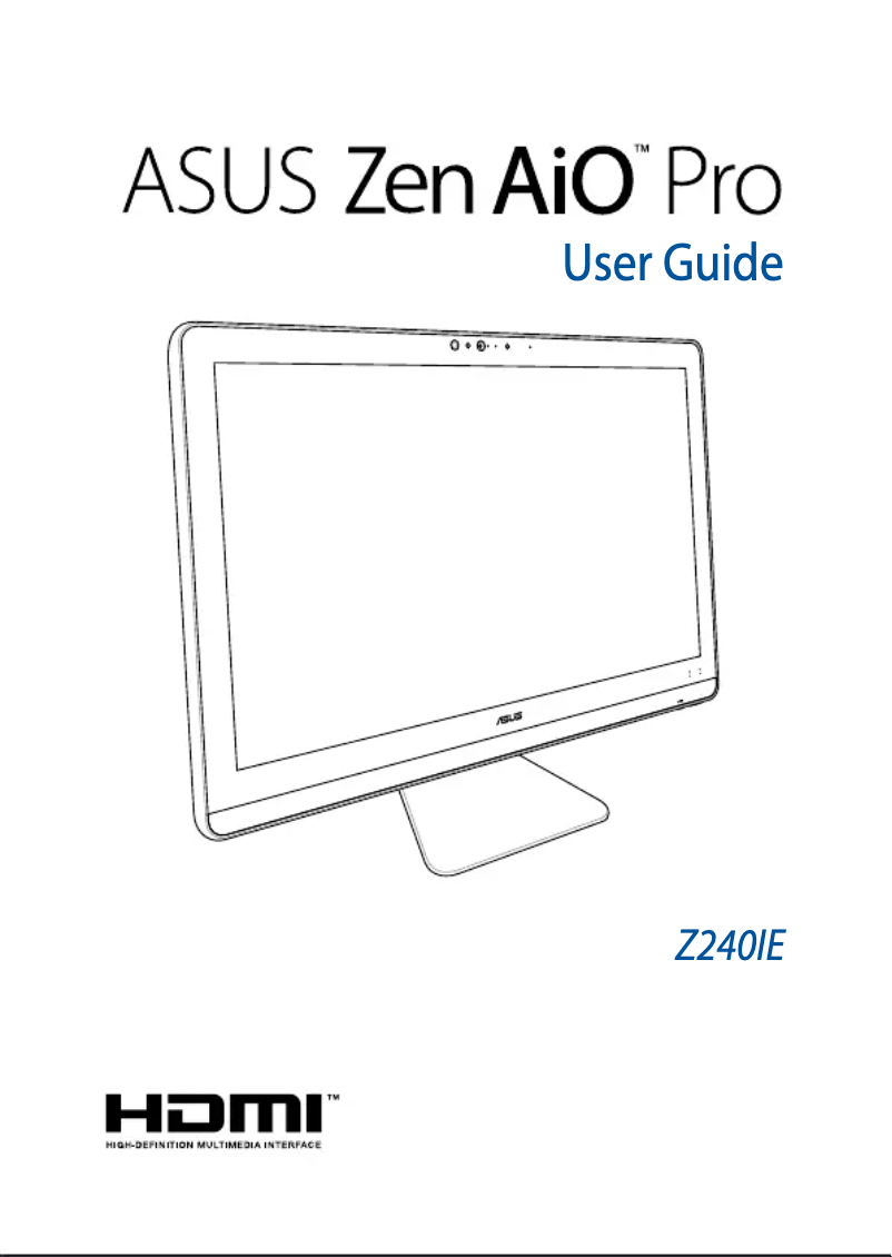 Page n°1 - Manuel utilisateur Asus Zen AiO Pro Z240