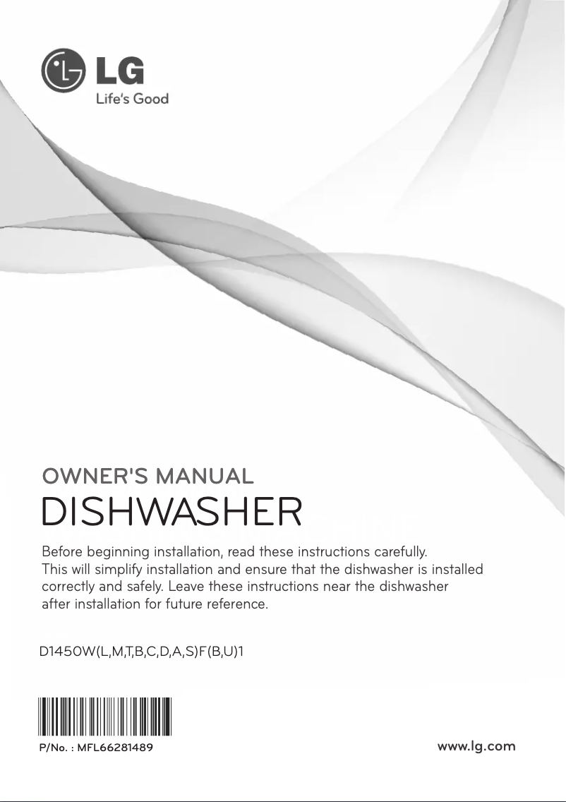 Image de la première page du manuel de l'appareil D1450LF1