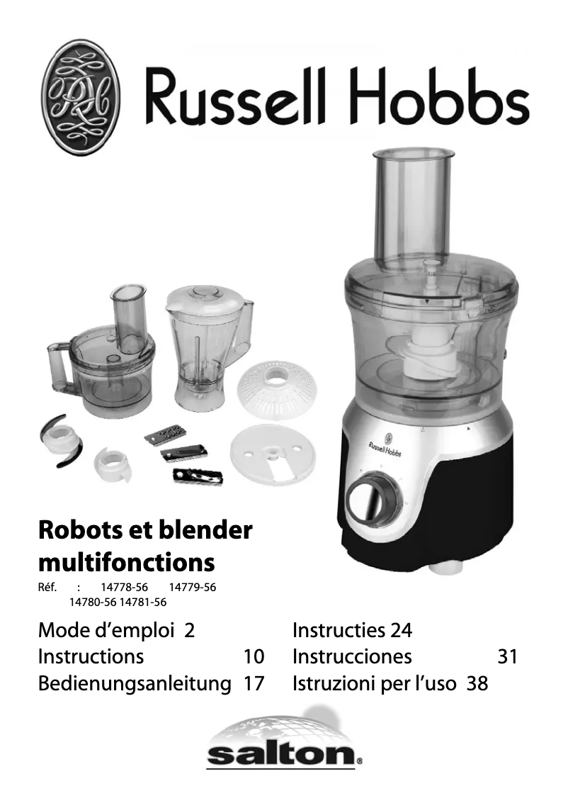 Page 1 de la notice Manuel utilisateur Russell Hobbs 14779-56