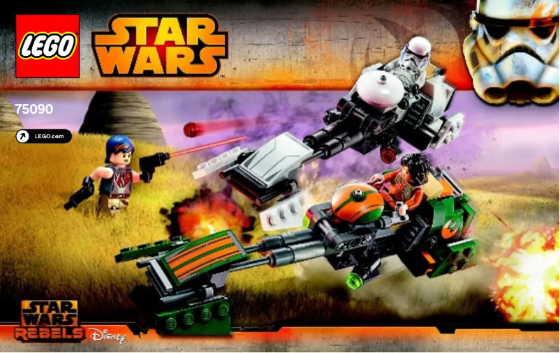 Page 1 de la notice Manuel utilisateur Lego Star Wars 75090