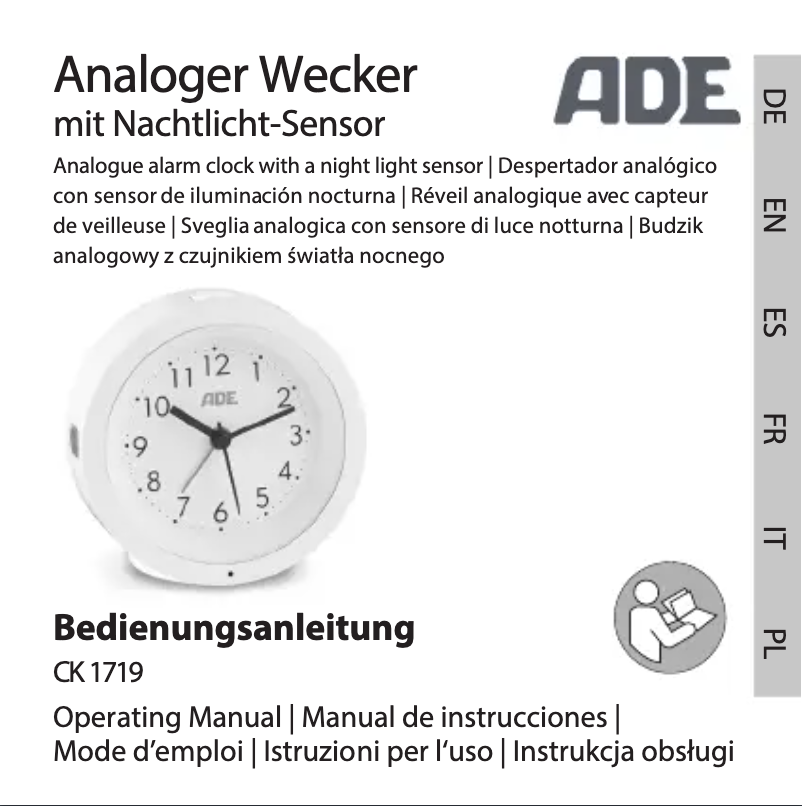 Image de la première page du manuel de l'appareil CK 1719