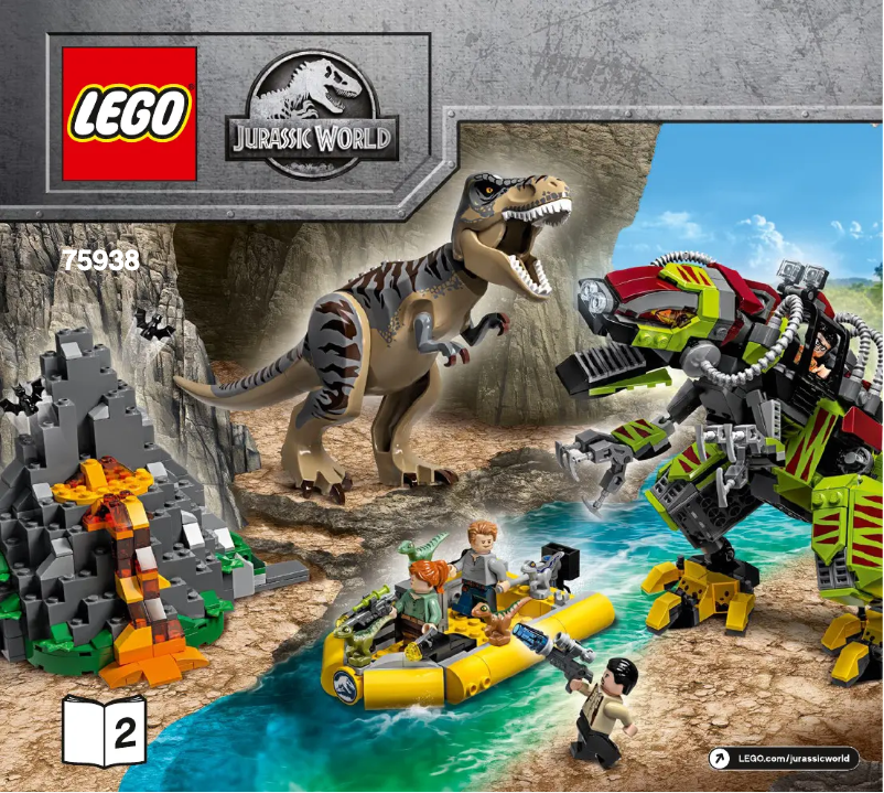 Page 1 de la notice Manuel utilisateur Lego Jurassic World 75938