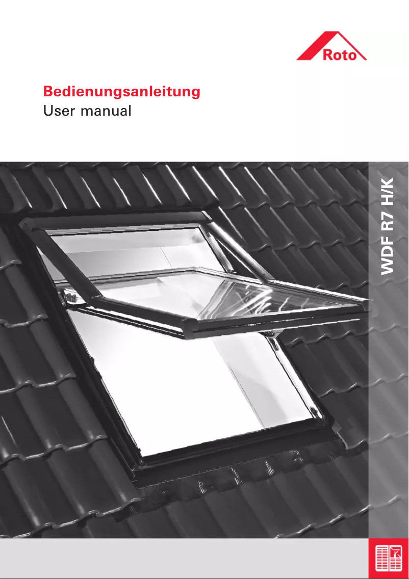 Page 1 de la notice Manuel utilisateur Roto Designo WDF R7 H/K