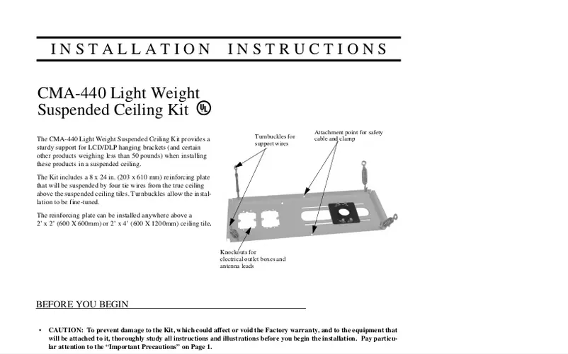 Image de la première page du manuel de l'appareil CMA-440