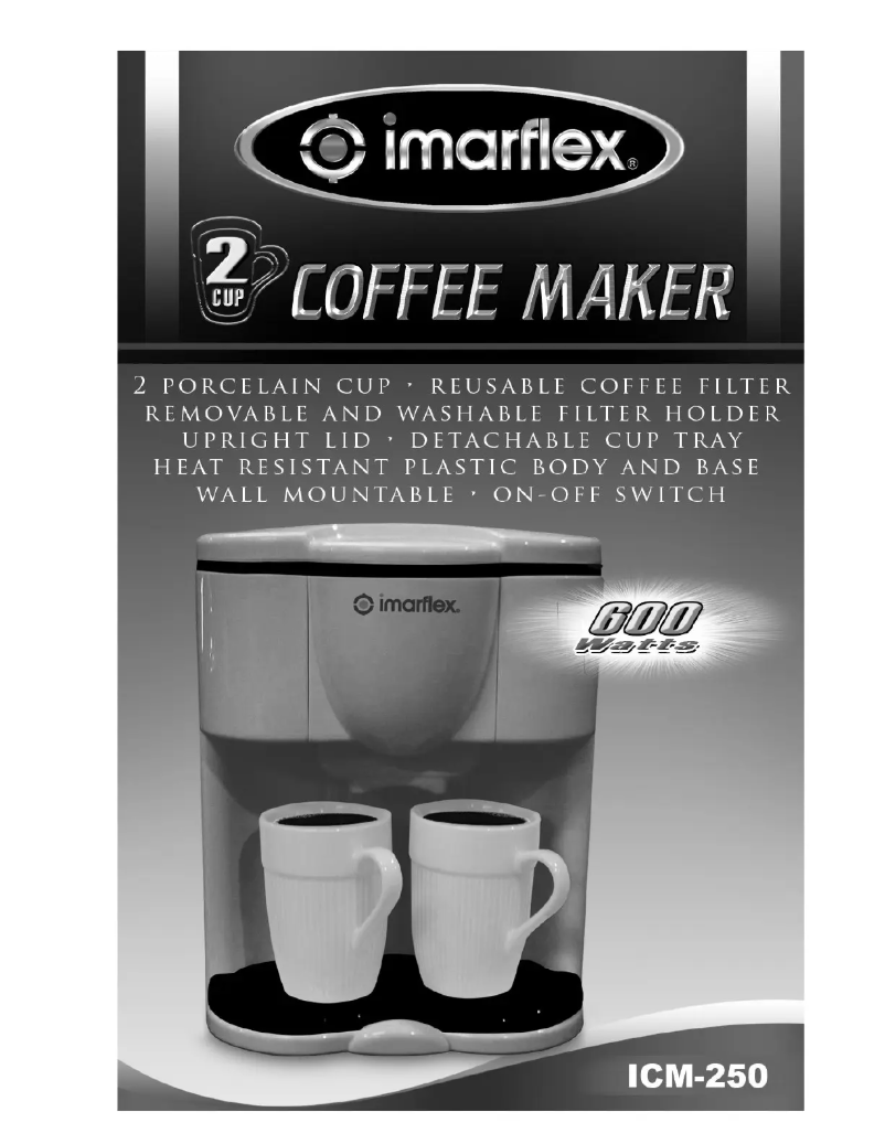 Page 1 de la notice Manuel utilisateur Imarflex ICM-250