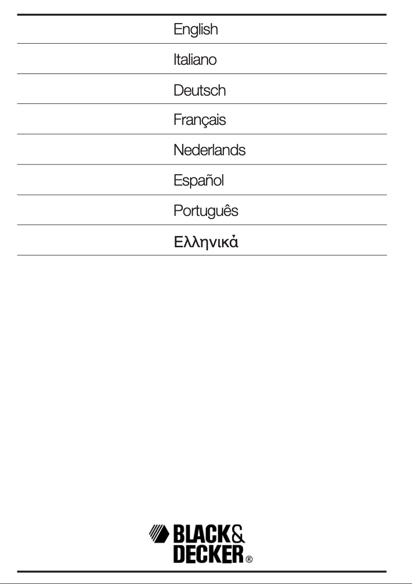 Page 1 de la notice Manuel utilisateur Black & Decker GL560