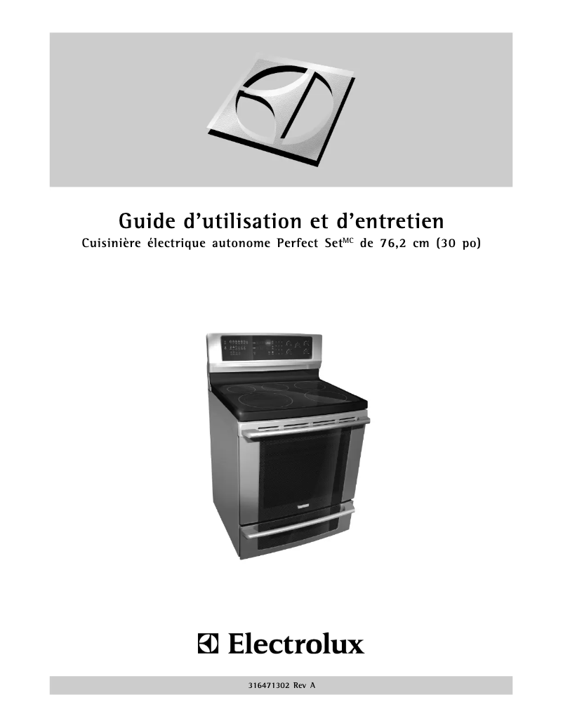 Image de la première page du manuel de l'appareil EI30EF55GW