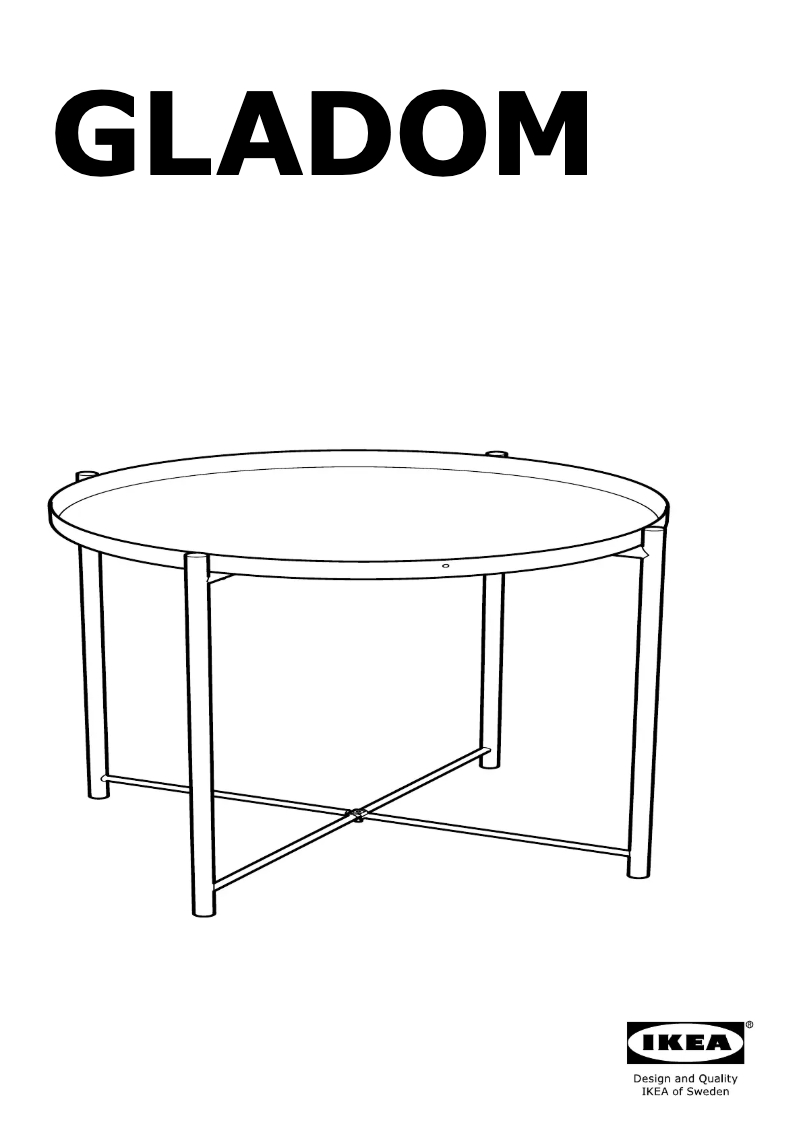 Page 1 de la notice Manuel utilisateur Ikea GLADOM 904.715.19