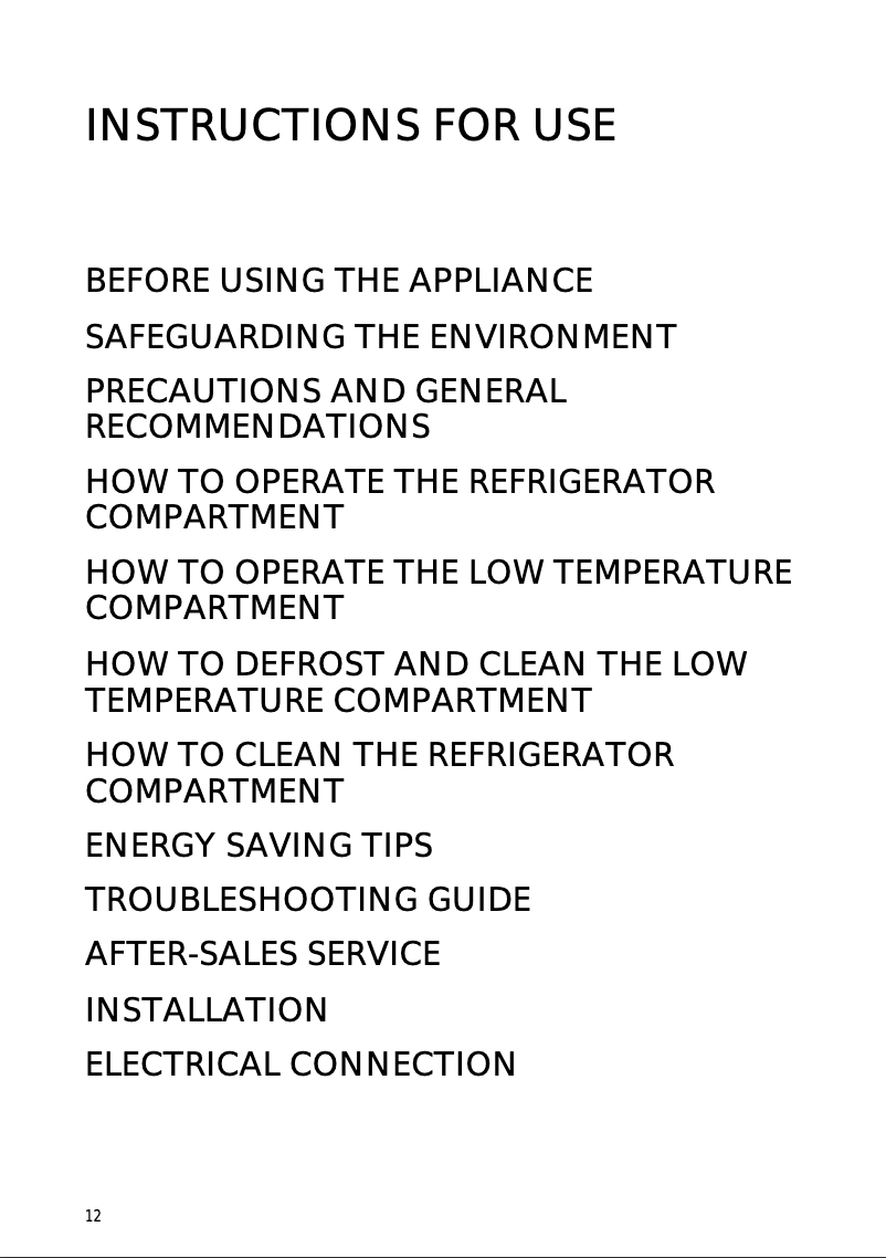 Image de la première page du manuel de l'appareil FR 148 A 1