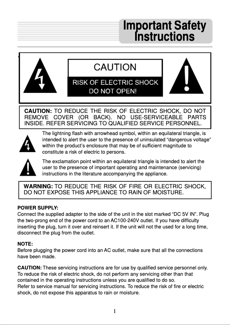 Page 1 de la notice Manuel utilisateur Nextar M3