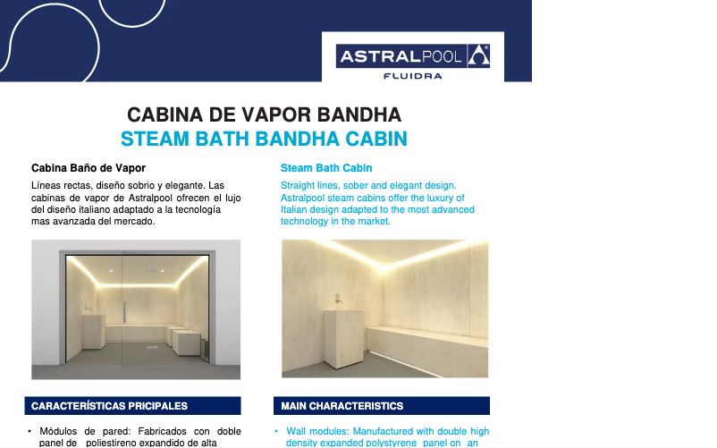 Page n°1 - Fiche technique AstralPool Bandha