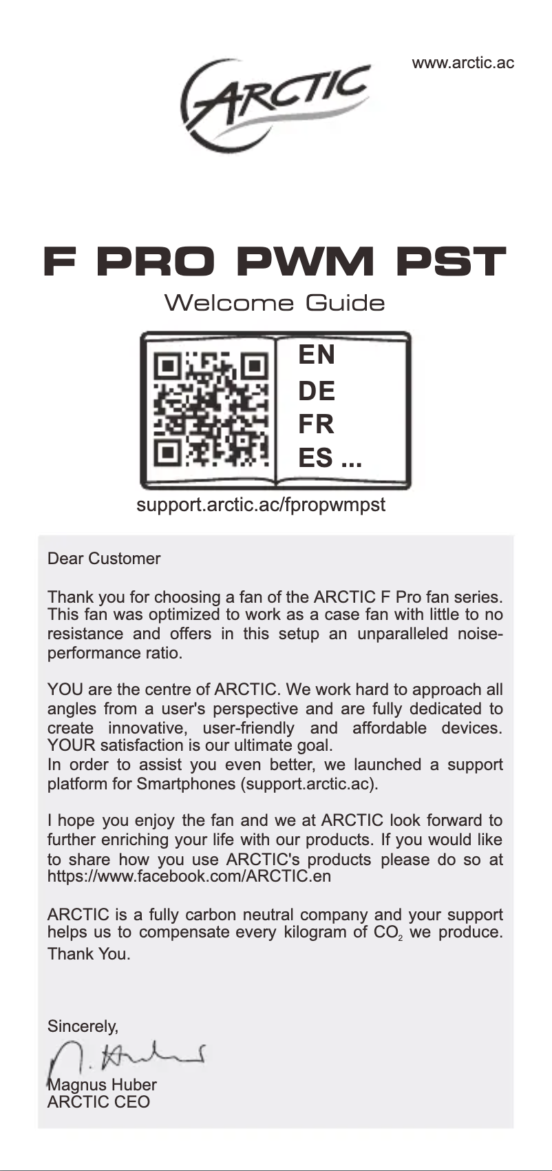 Page n°1 - Manuel utilisateur Arctic Cooling F12 Pro PWM PST