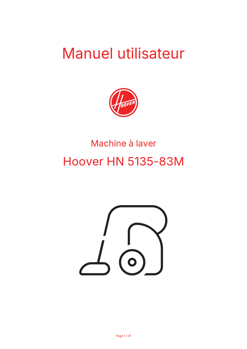 Image de la première page du manuel de l'appareil HN 5135-83M