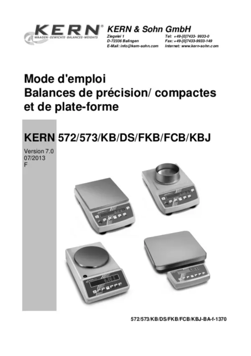 Image de la première page du manuel de l'appareil DS 36K0.2