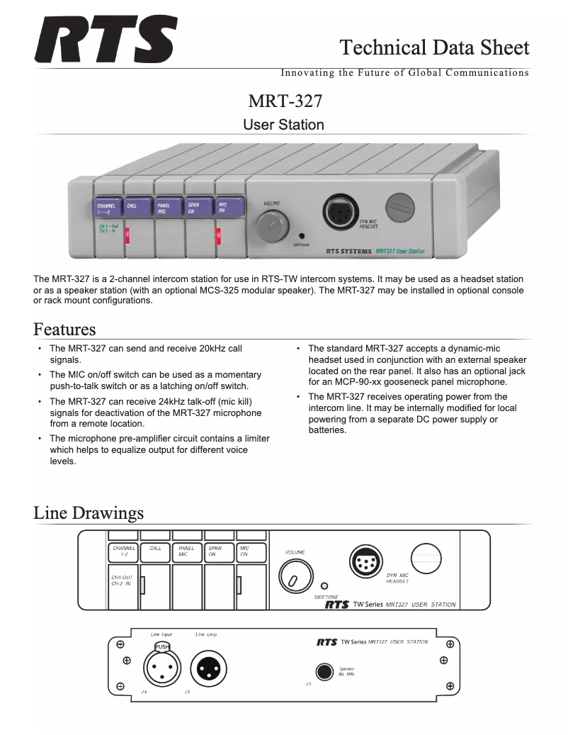 Image de la première page du manuel de l'appareil MRT-327