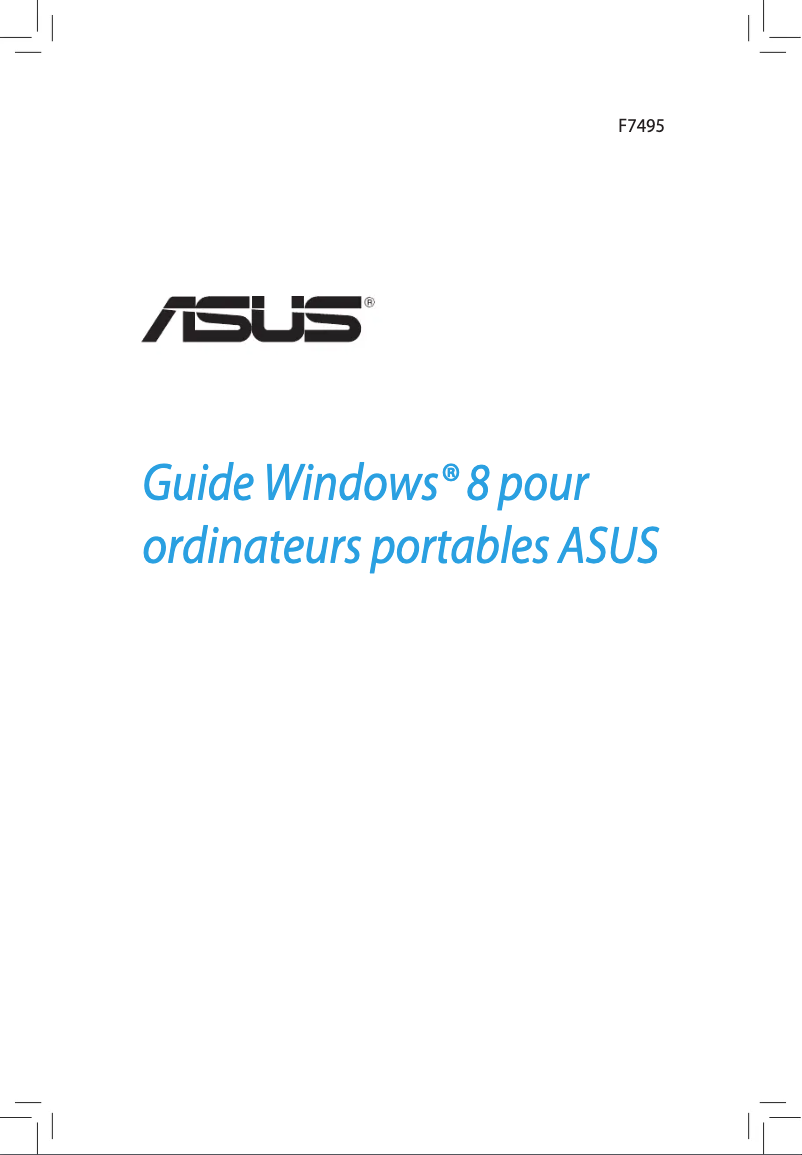 Page 1 de la notice Manuel utilisateur Asus F55A